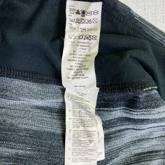 Brooks Running Greenlight Gray Print Running Capri Leggings Women's size L Large - Picture 10 of 15